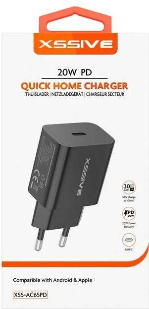 Adapter/Charger USB-C, 20W PD 3, Marke: XSSIVE